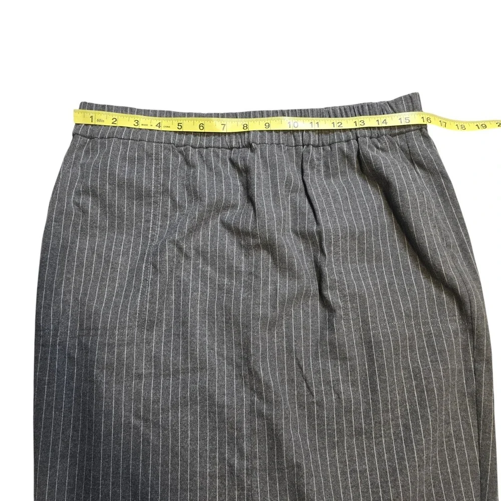LOFT Outlet Women's Gray Pinstripe Pencil Skirt with Pockets New with Tags M
